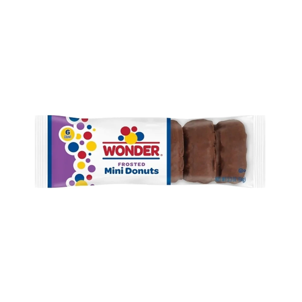 Wonder Chocolate Frosted Mini Donuts: 8-Count Box